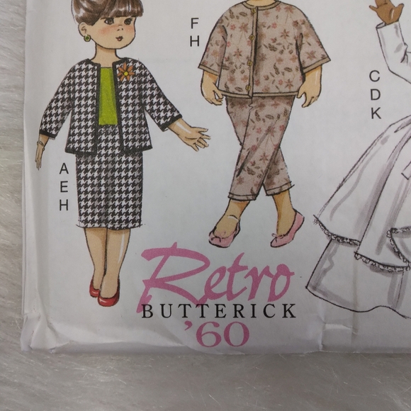 Butterick B6606 Retro 1960 clothes for American Girl Doll & 18" dolls - Picture 3 of 5